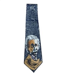 Albert Einstein E=MC2 Chalkboard Artistic Rene Chagal Handmade Tie 60”